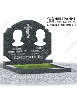 Горизонтальный памятник ДГ-75 пироксенит