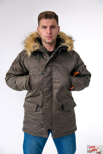 Куртка мужская N3B Nord Storm Rep.Grey/Orange