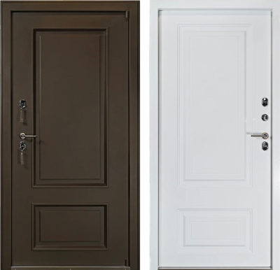 ЙОШКАР-ОЛА. СТАЛЬНОЙ ЛИСТ 2 мм. АНТАРЕС. ТЕРМО МИЛАН 110/ 190. ТЕРМОРАЗРЫВ/ ДВУХЦВЕТНЫЙ КОРОБ. КОРИЧНЕВЫЙ МУАР/ БЕЛЫЙ МАТОВЫЙ