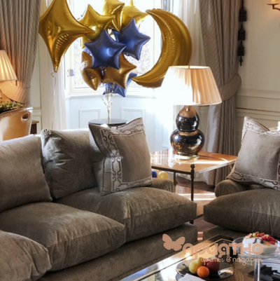 СЕТ ИЗ ВОЗДУШНЫХ ШАРИКОВ "ЛУНА И ЗВЁЗДЫ"