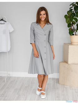 ПЛАТЬЕ DOCLIKE DL317 серое