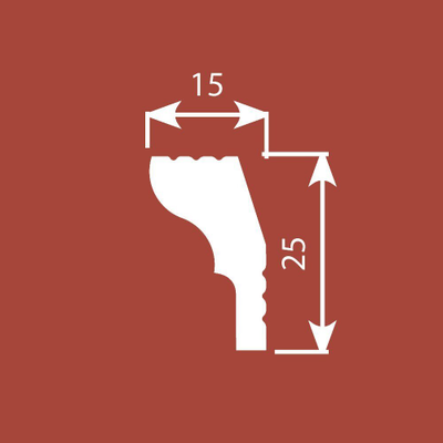 Карниз из экополимера Cosca Decor KX010, 2 метра