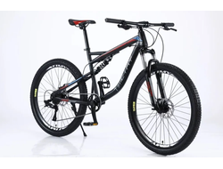 Горный велосипед Timetry TT050 9СК 26", РАМА 17" ЧЕРНО-КРАСНЫЙ