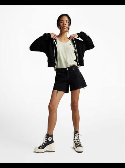 Кеды Converse De Luxe Heel высокие черные женские