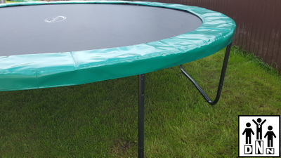 Защитный мат на пружины для батута зеленый 5 FT (Д-152 см, Ш-26 см) DNN