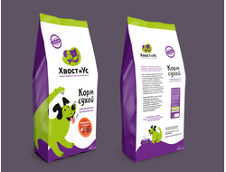 Корм сухой для собак ХВОСТИУС Говядина с овощами 14 кг