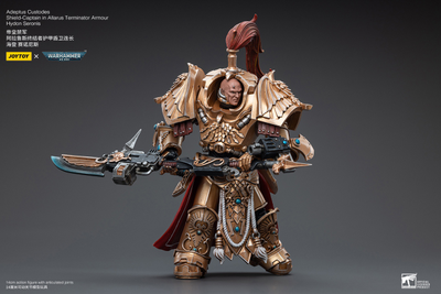 Алларус Терминатор Кустодес - Капитан (Warhammer 40k) - КОЛЛЕКЦИОННАЯ ФИГУРКА 1/18 Adeptus Custodes Shield-Captain in Allarus Terminator Armour Hydon Seronis (JT3914) - JOYTOY