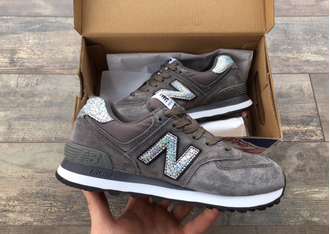 Кроссовки New Balance 574 Gray замша