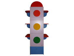 Стеллаж для игрушек и пособий «СВЕТОФОР»