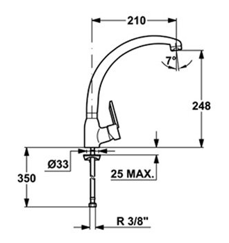 Смеситель Teka BR BRONZE 56913881В