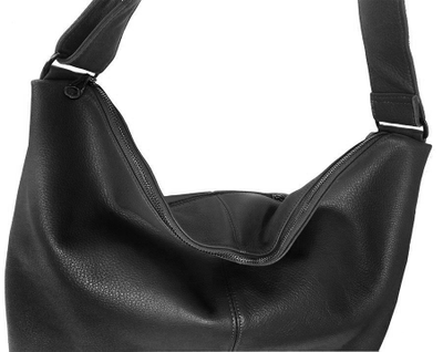 (АРТИКУЛ: 9901/0/8) СУМКА МЕШОК ЖЕНСКАЯ, БОЛЬШАЯ, НАТУРАЛЬНАЯ КОЖА, ЧЕРНАЯ, ШИРОКИЙ РЕМЕНЬ ЧЕРЕЗ ПЛЕЧО