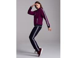 Теплый спортивный костюм женский  12SKJ -1419 (фиолетовый)