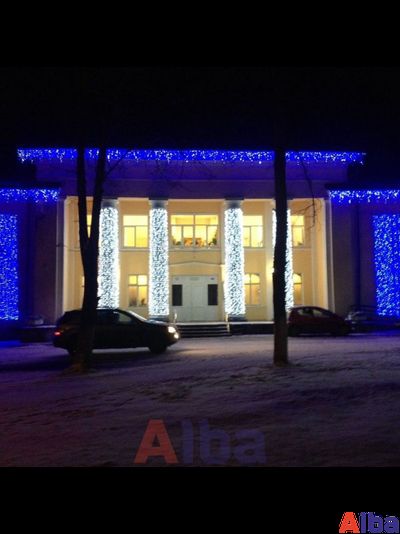 Занавес 2*1.5 м, СИНИЙ, IP 54 постоянное свечение