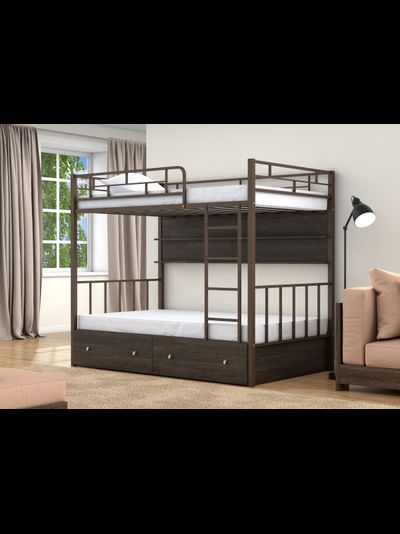 Двухъярусная кровать Валенсия 120 Коричневый