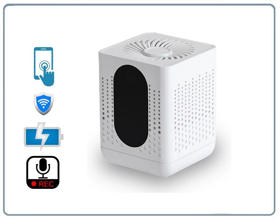 DE/AR7 Wi-Fi аудио диктофон в корпусе очистителя воздуха, встроенный регистратор, доступ с мобильног