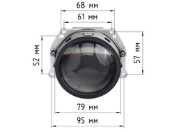 Билед модули Aozoom Gen5 Laser (AAPD-05) 5 поколение, 3.0 дюйма, 2 чипа + Лазер, 5500K, 12V, 50W/56W, крепление 3R (Комплект, 2шт)