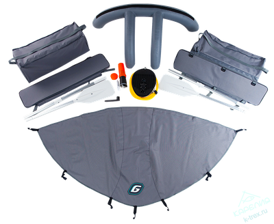 Лодка ПВХ Gladiator Professional D370AL с алюминиевым полом