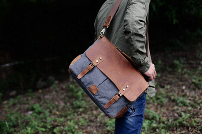 Сумка Wild Bags Kelt серая на парне