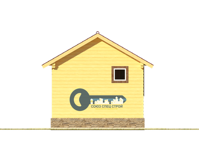 Б-05 ГАБАРИТНЫЕ РАЗМЕРЫ: (6Х4М) 1 ЭТАЖ, ОБЩАЯ ПЛОЩАДЬ: 24М²