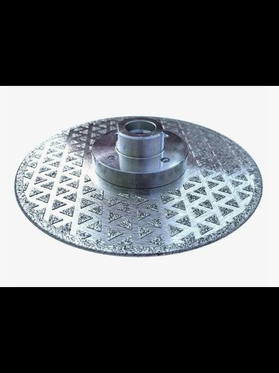 Диск для резки и шлифовки мрамора двусторонний (с фланцем) 125 мм