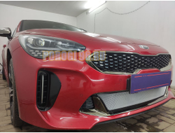 Защита радиатора для KIA Stinger 2018- chrome низ