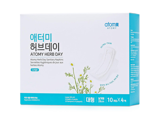 Гигиенические прокладки Атоми Herbal Day large 40 шт