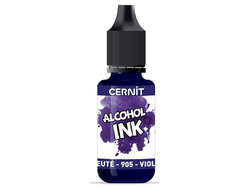 алкогольные чернила Cernit alcohol ink, цвет-violet blueish 905 (сине-фиолетовый), объем-20 мл