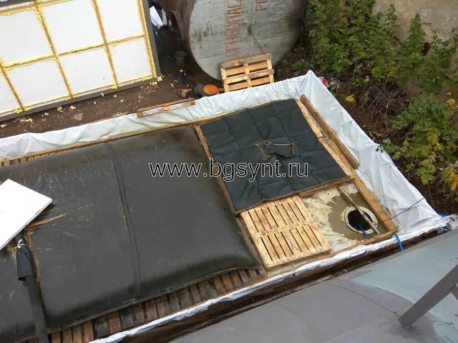 Очистка оборотной воды от примесей промышленного предприятия в геотубах МИАТУБА