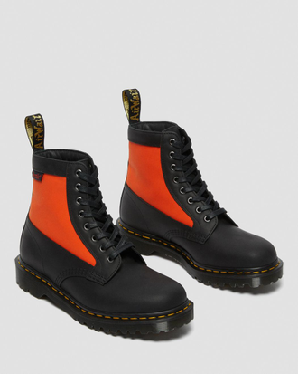 DR. MARTENS 1460 PANEL MADE IN ENGLAND LEATHER LACE UP BOOTS