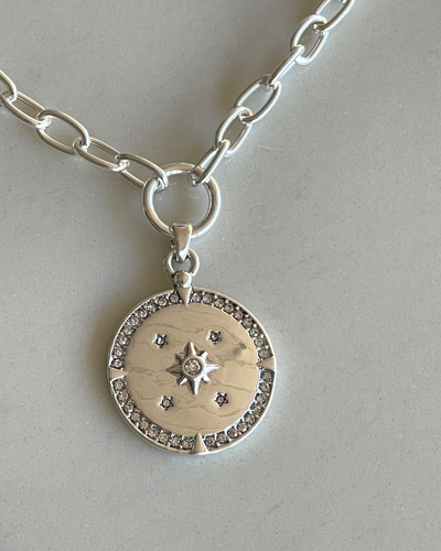 Колье "Звездное небо" цвет серебро A&C (Норвегия)