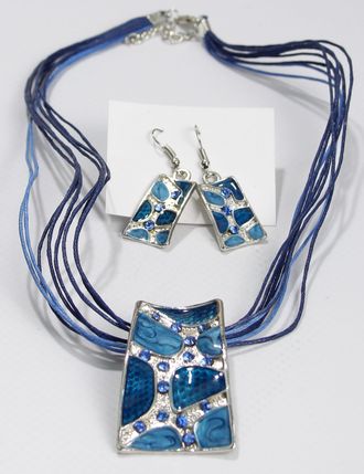 Комплект "Геометрический" синий