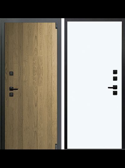 Стальная дверь НЕО Акустик М1 белая панель