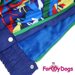 Комбинезон для крупных собак синий