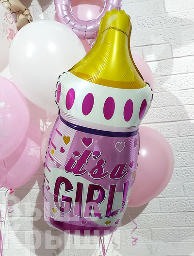 Большая бутылочка шарик на выписку