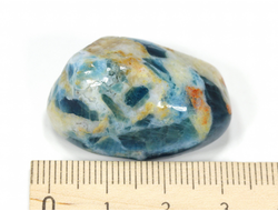 Апатит синий, галтовка, Бразилия (32*19*18 мм, 18 г) №28446