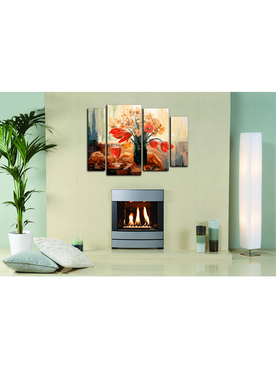 Модульная картина "Цветы и вино"