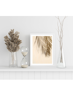 Постер в раме "Ветви Пальмы" (Пластик)