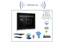 Novicam IMPULSE 7 IP WIFI BLACK - IP видеодомофон с сенсорным дисплеем 7", c переадресацией на смартфон с DVR (Smart Life/Tuya Smart)
