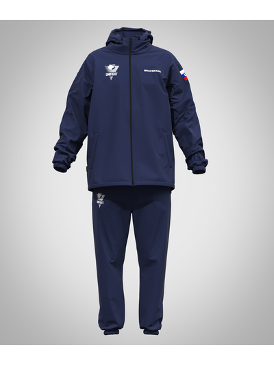 Ветрозащитный костюм на молнии  BRAVEGARD UNIFIGHT темно-синий