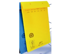 Пакет с воздушной подушкой D/14 желтый (200х275мм+50мм клапан)