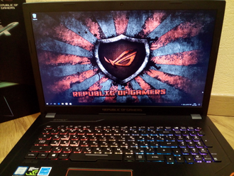 ASUS ROG STRIX GL753VE-GC065T (17.3 FHD IPS I7-7700HQ GTX1050ti(4Gb) 16ГБ 2TБ + 256SSD)