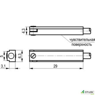 Магниточувствительный датчик MS FE8A-21