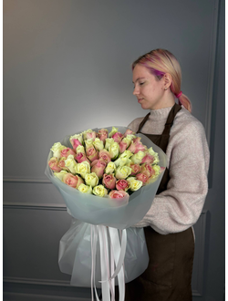 Букет из 51 розы Россия 40см