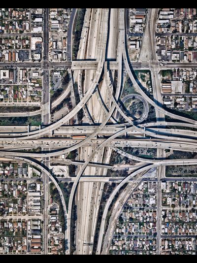 Картина обогреватель, фото высокоскоростной развязки в Лос-Анджелесе