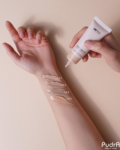 LN PRO тональная основа для лица SOFT Matte Foundation, тон 102 айвори, 30 мл