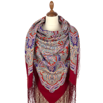 Павловопосадский платок Подмосковье 1988-5