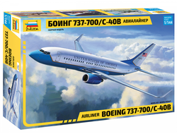 Сборная модель: (Звезда 7027) Пассажирский авиалайнер Боинг 737-700 С-40B