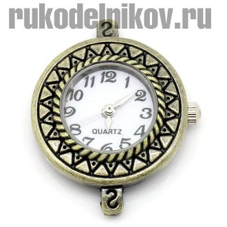 кварцевые часы "Майя", цвет-античная бронза