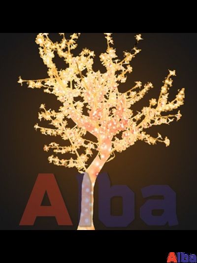 Дерево акриловое БАУХИНИЯ (Орхидейное дерево), со светящимся стволом, 1,8 м