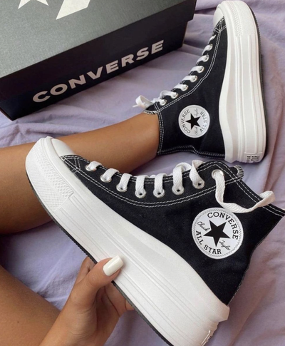 настоящие фото Кеды Converse All Star Move High Top 568497C